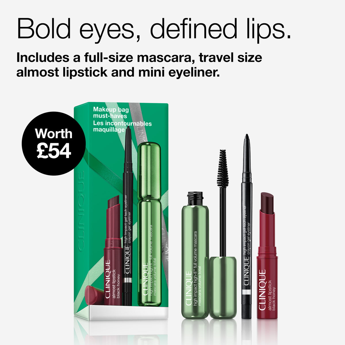 High Impact High-Fi Mascara & Lip Makeup Gift Set