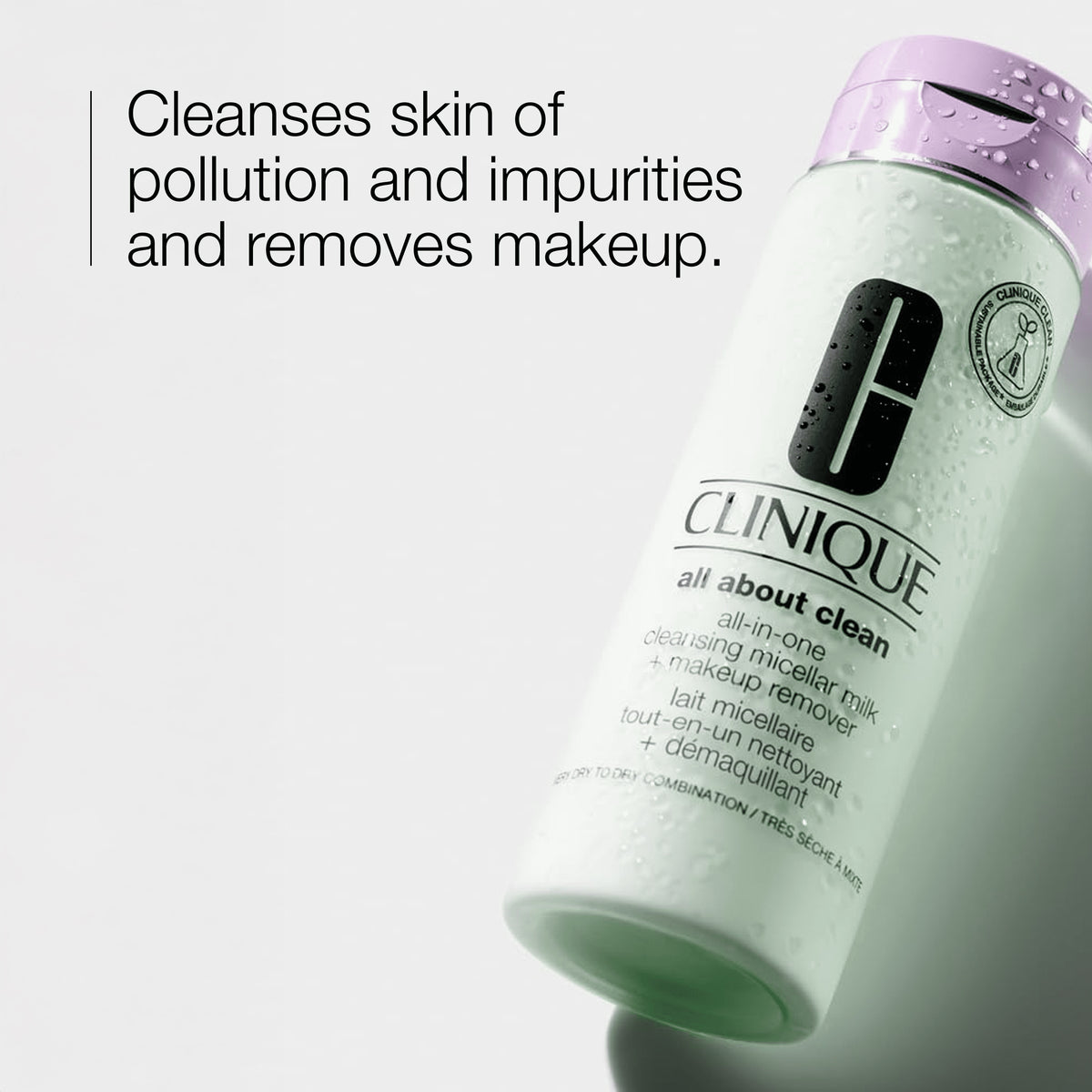All About Clean™ All-in-One Cleansing Micellar Milk + Makeup Remover