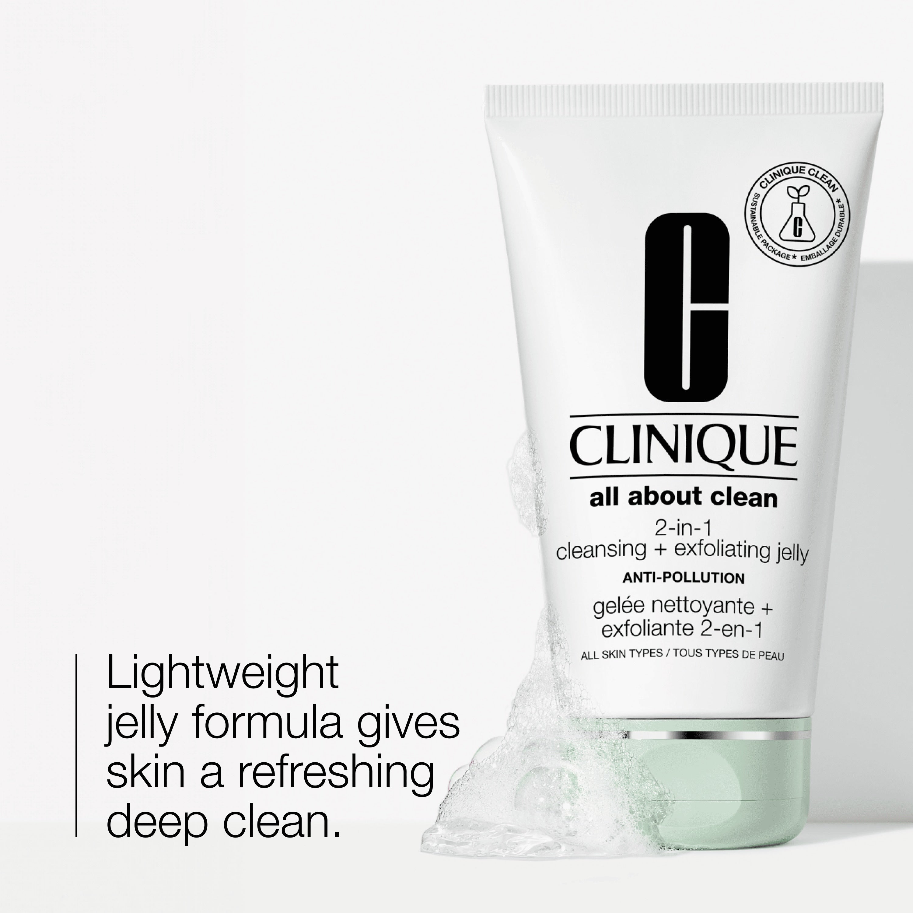 All About Clean™ 2-in-1 Cleansing + Exfoliating Jelly, view 2
