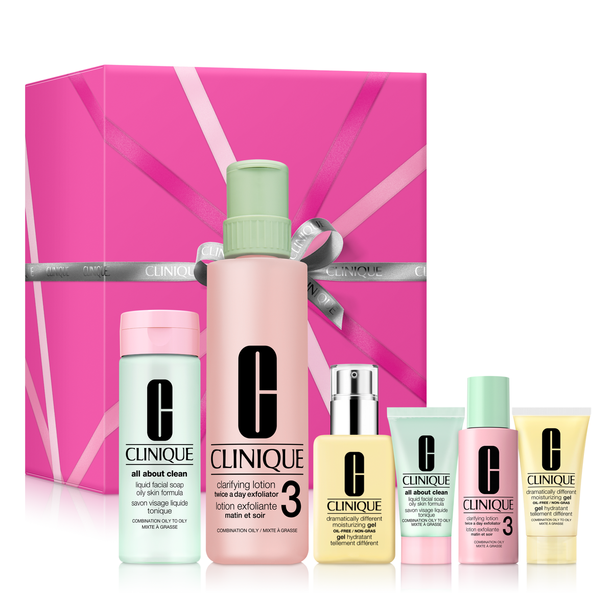 3-Step Oil Control Skincare Gift Set for Combination Oily Skin, Product Shot