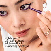 High Impact™ Gel Tech Eyeliner, 0.35 g, Sparkling Amethyst, Model, light