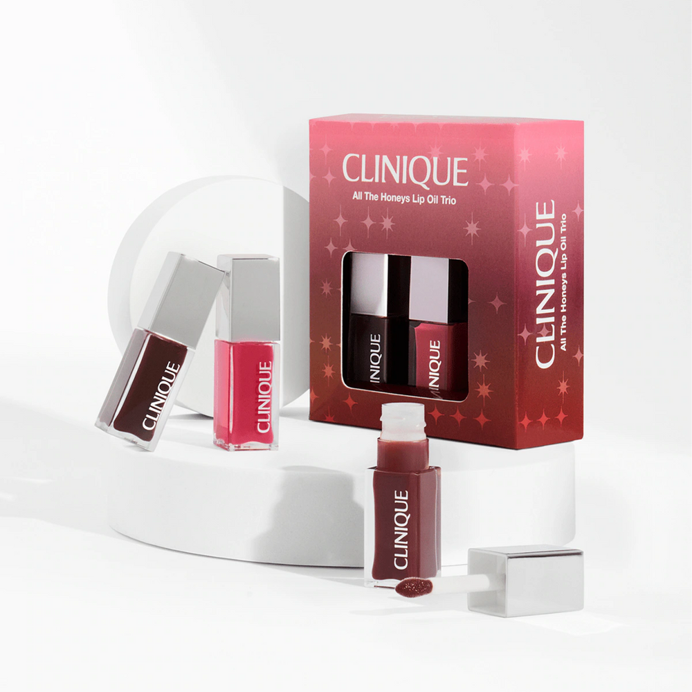 Honey Glow Lip & Cheek Oil Makeup Gift Set, Product Shot