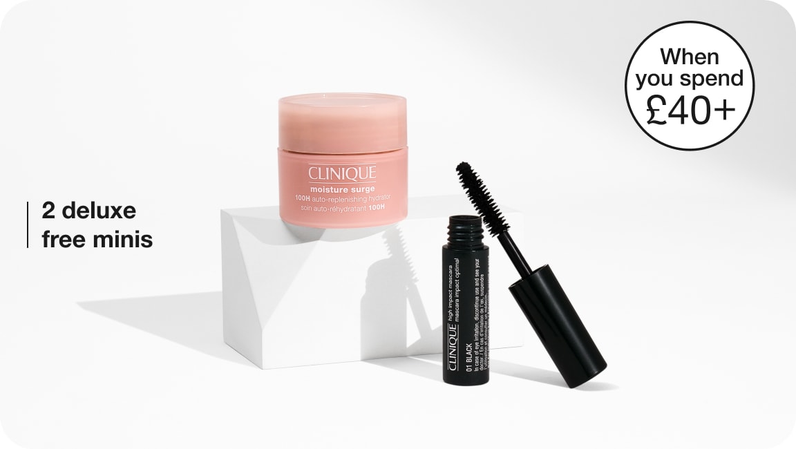Clinique Icons 6-Piece Beauty Set in a brightly let setting with soft shadows
