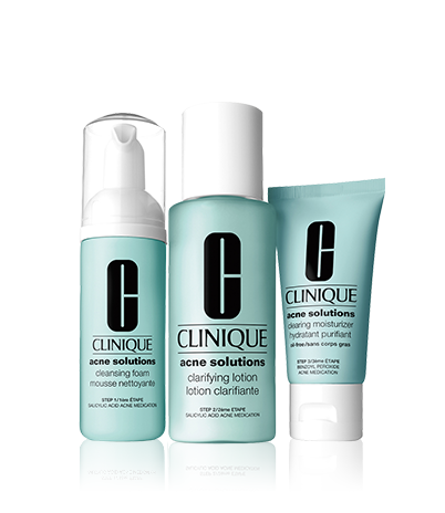 blemish anti step solutions system clinique skin kit acne starter clear types steps blemishes cleanse treatment lotion care 1669 three