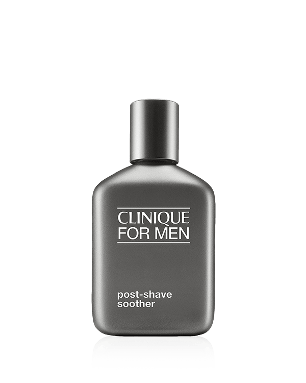 Clinique For Men™ Post-Shave Soother, An aftershave lotion with aloe that helps soothe razor burn and dryness.