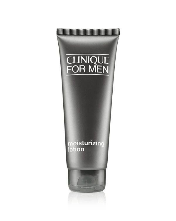 Clinique For Men™ Moisturizing Lotion, Daily moisturiser strengthens skin’s barrier.