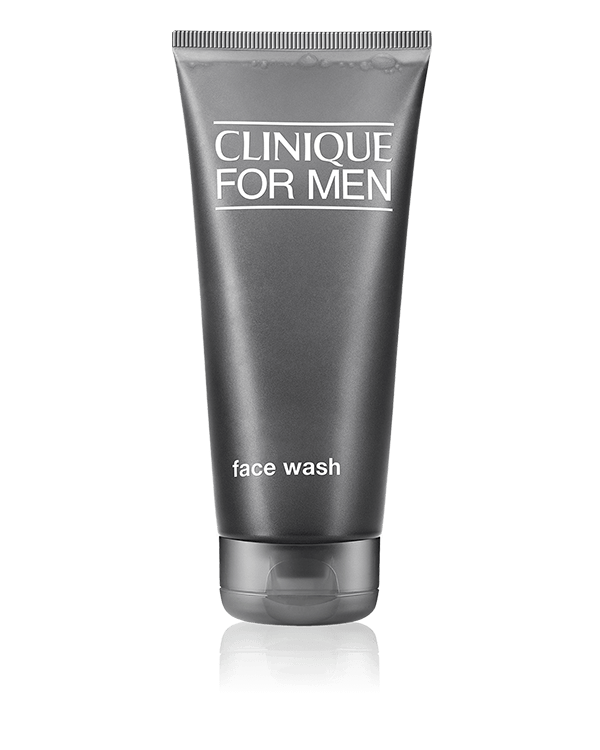 Clinique For Men™ Face Wash, Quick-rinsing, non-drying face cleanser effectively dissolves dirt, oil, and impurities, preparing skin for a comfortable shave.