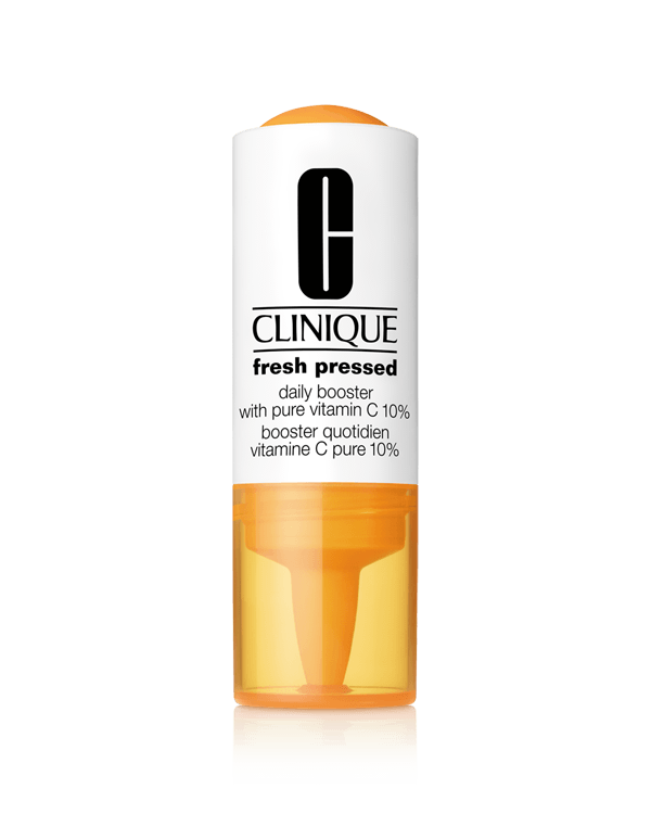 Clinique Fresh Pressed™ Daily Booster with Pure Vitamin C 10%, Harnesses the full power of vitamin C at our highest concentration to help rejuvenate the look of skin and retexturise.