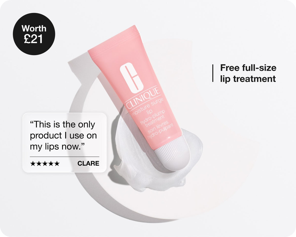 Spend £50+ and receive a free Moisture Surge™ Lip Treatment, worth £21.*