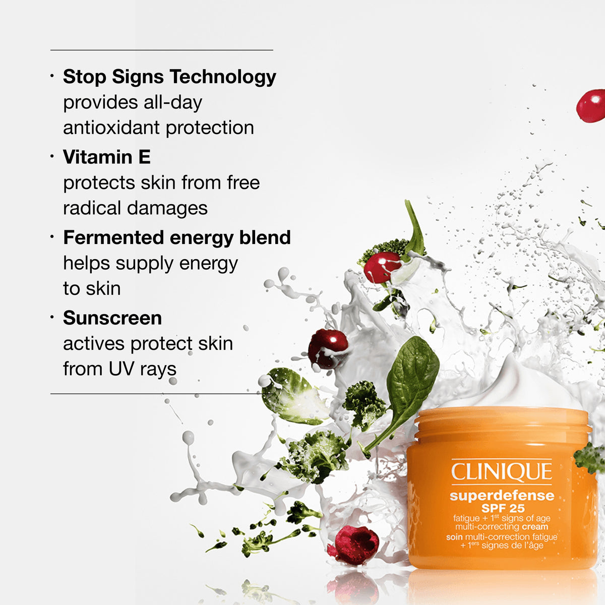 Superdefense™ SPF 25 Fatigue + 1st Signs Of Age Multi-Correcting Cream For Dry Skin