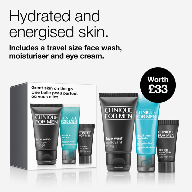 Clinique For Men™ Hydration Skincare Starter Travel Set