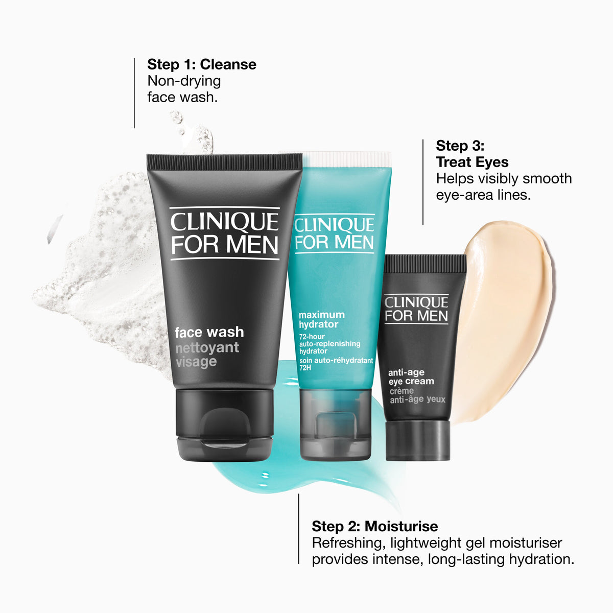Clinique For Men™ Hydration Skincare Starter Travel Set