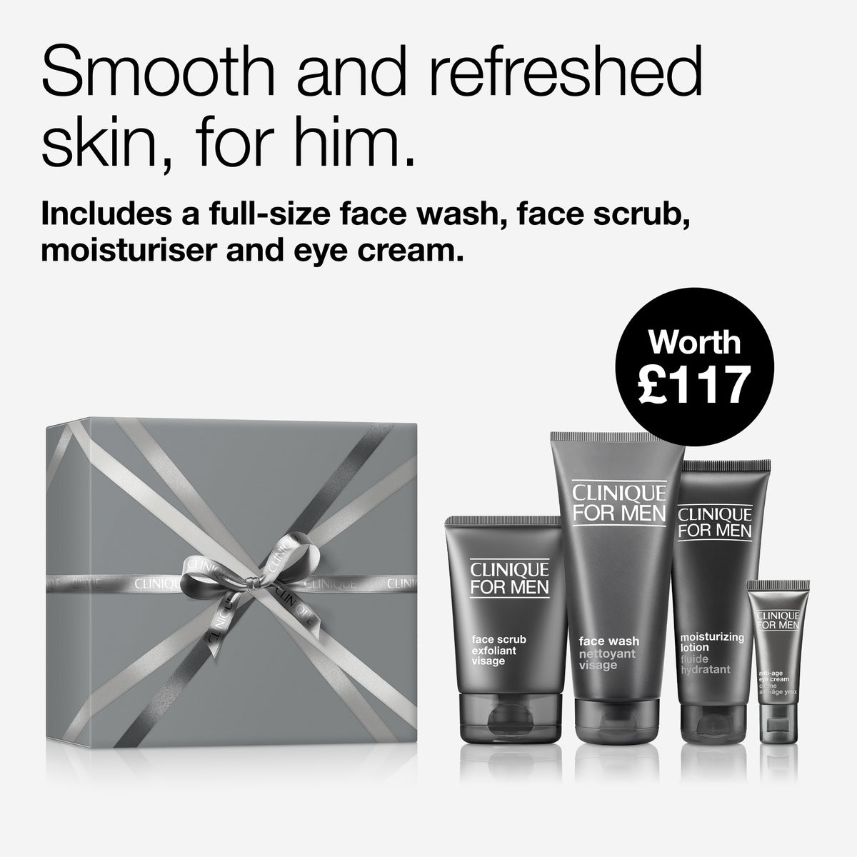 Clinique For Men™ Hydration Skincare Gift Set for Dry Skin