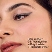 High Impact™ Gel Tech Eyeliner, 0.35 g, Polished Pewter, Model, light