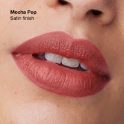 Clinique Pop™ Longwear Lipstick, 3.9 g, Mocha Pop, Model, medium
