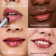 Clinique Pop™ Lip + Cheek Oil, 7.0 ml, Black Honey, Model, multiple