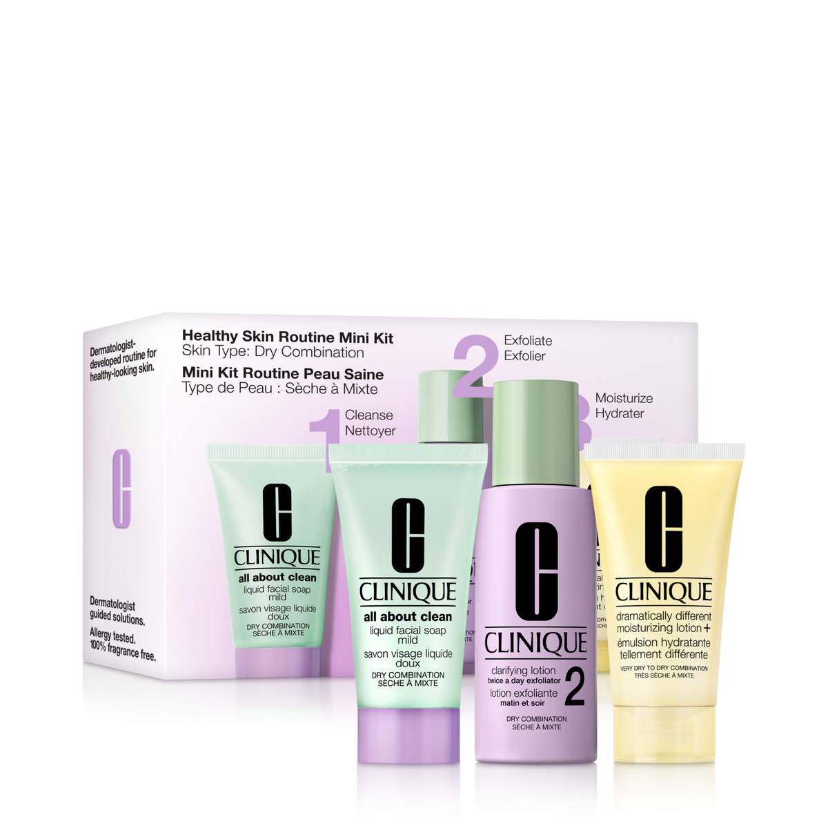 Healthy Skin Routine Mini Kit: Dry Combination Skin, Product Shot