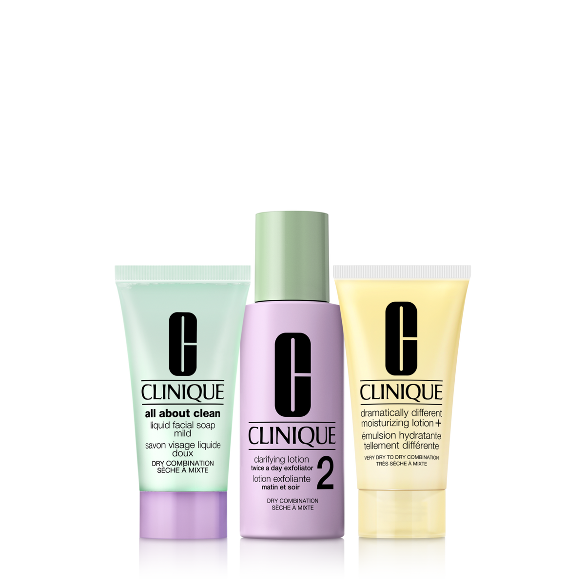 Healthy Skin Routine Mini Kit: Dry Combination Skin, Product Shot