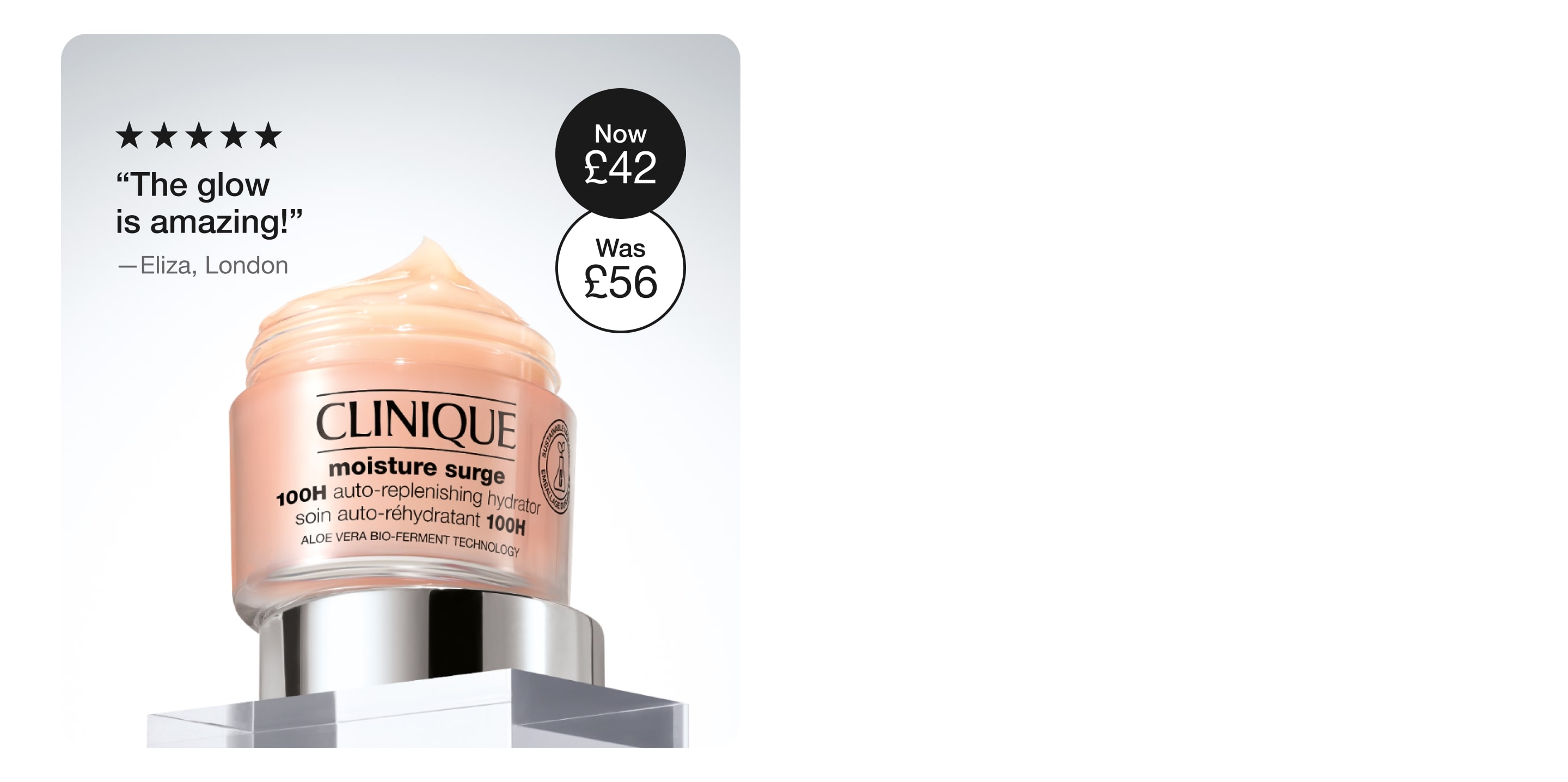 4 skincare minis on grey background