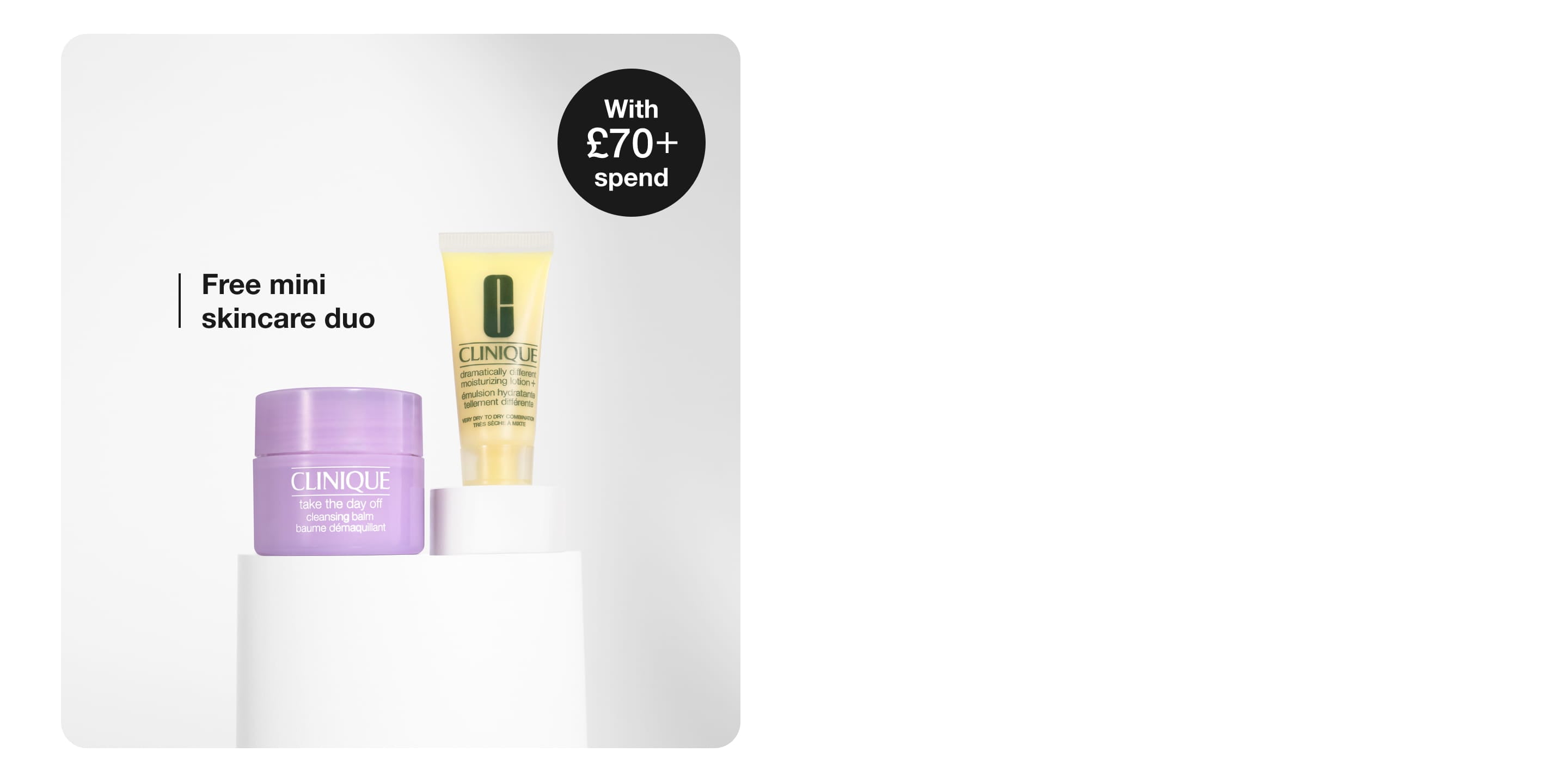 Spend £65 and get three hydration heroes: Mini Moisture Surge™ 100H, Moisture Surge™ Overnight Mask and All About Eyes™ eye crea