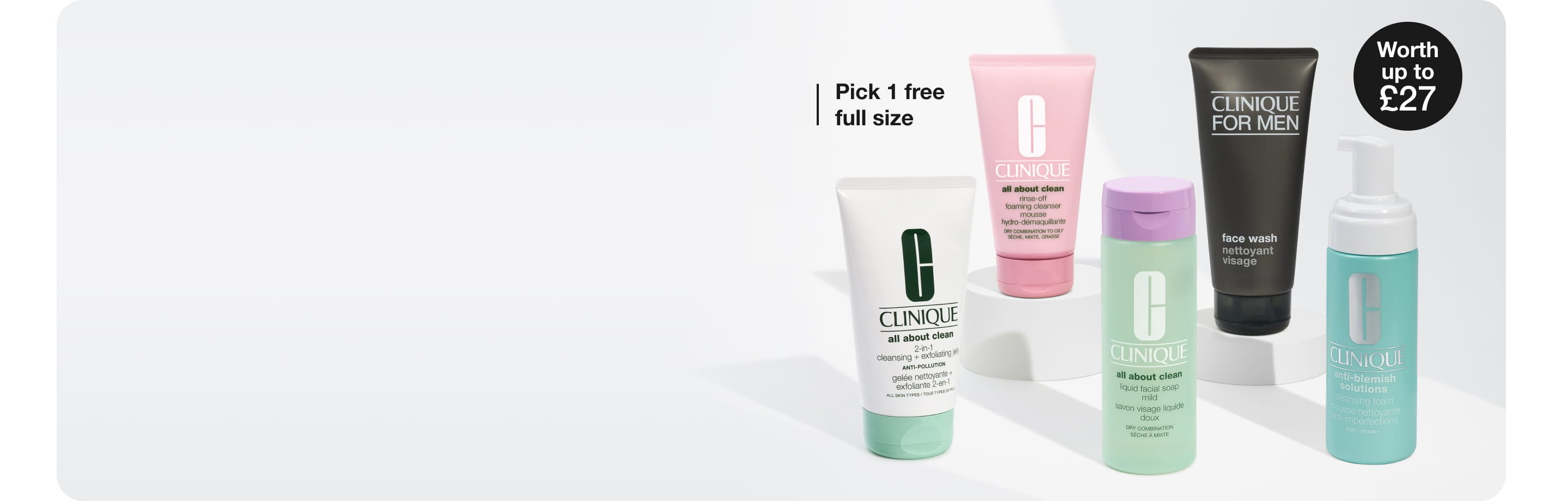 Spend £60 and receive two free minis. Take The Day Off™ Cleansing Balm to melt the day away and a High Impact™ mascara 