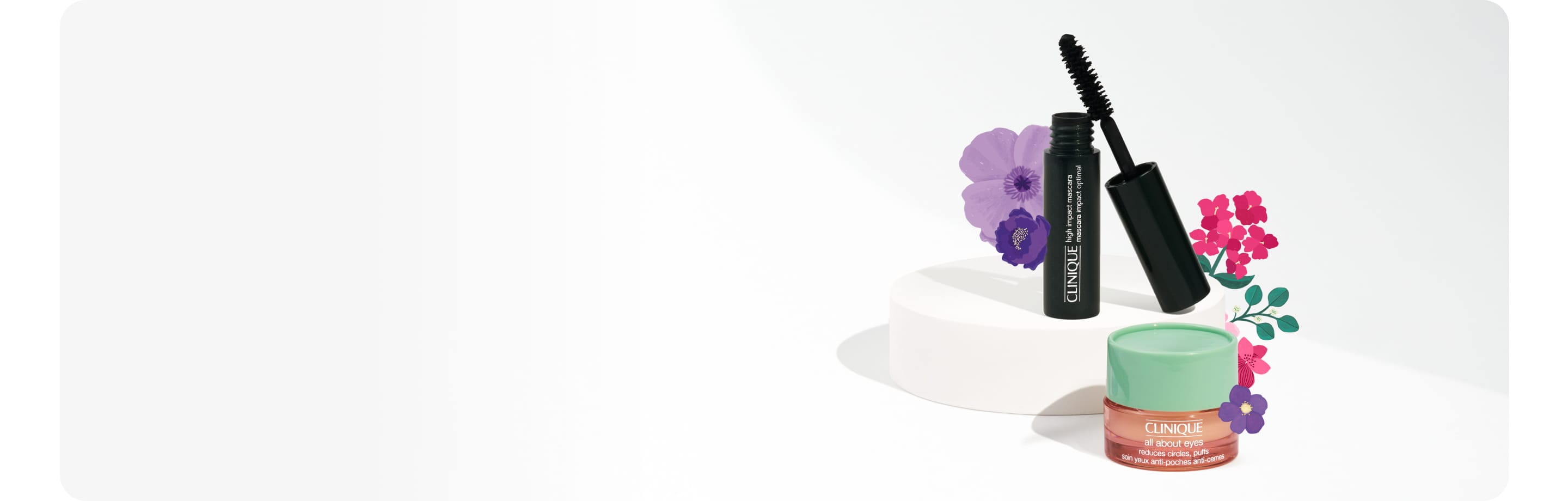 Spend £60 and receive two free minis. Take The Day Off™ Cleansing Balm to melt the day away and a High Impact™ mascara 