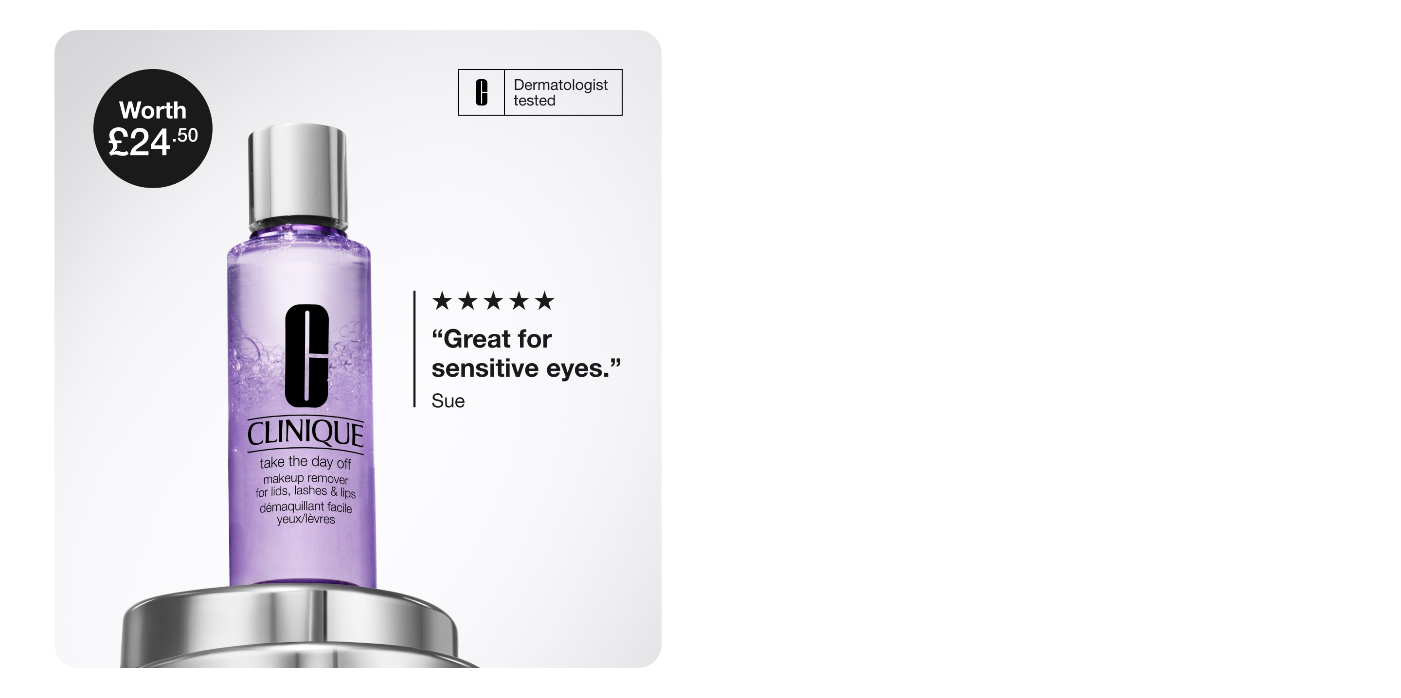 2 skincare minis on grey background