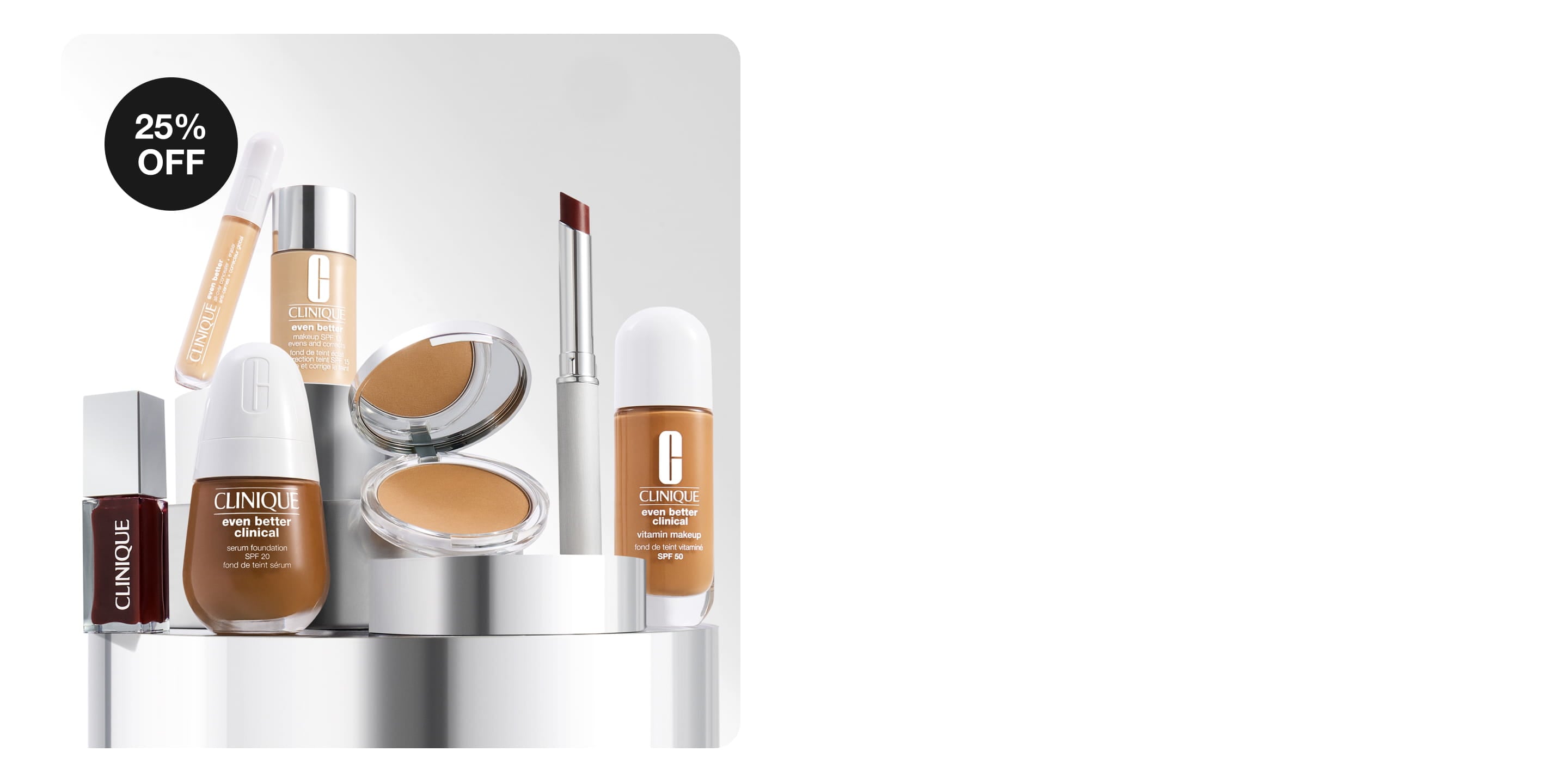 25% off selected makeup