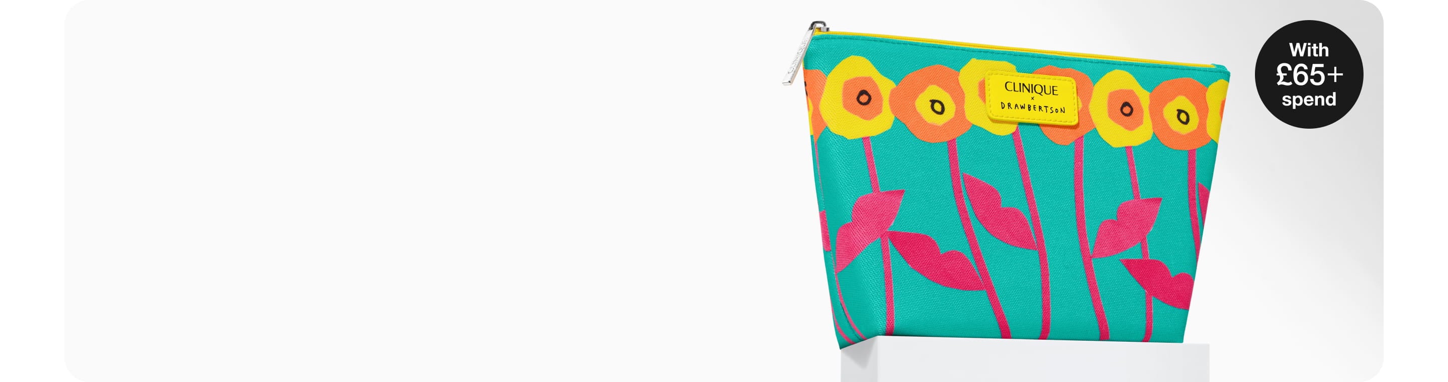 pick a free makeup bag when you spend £65