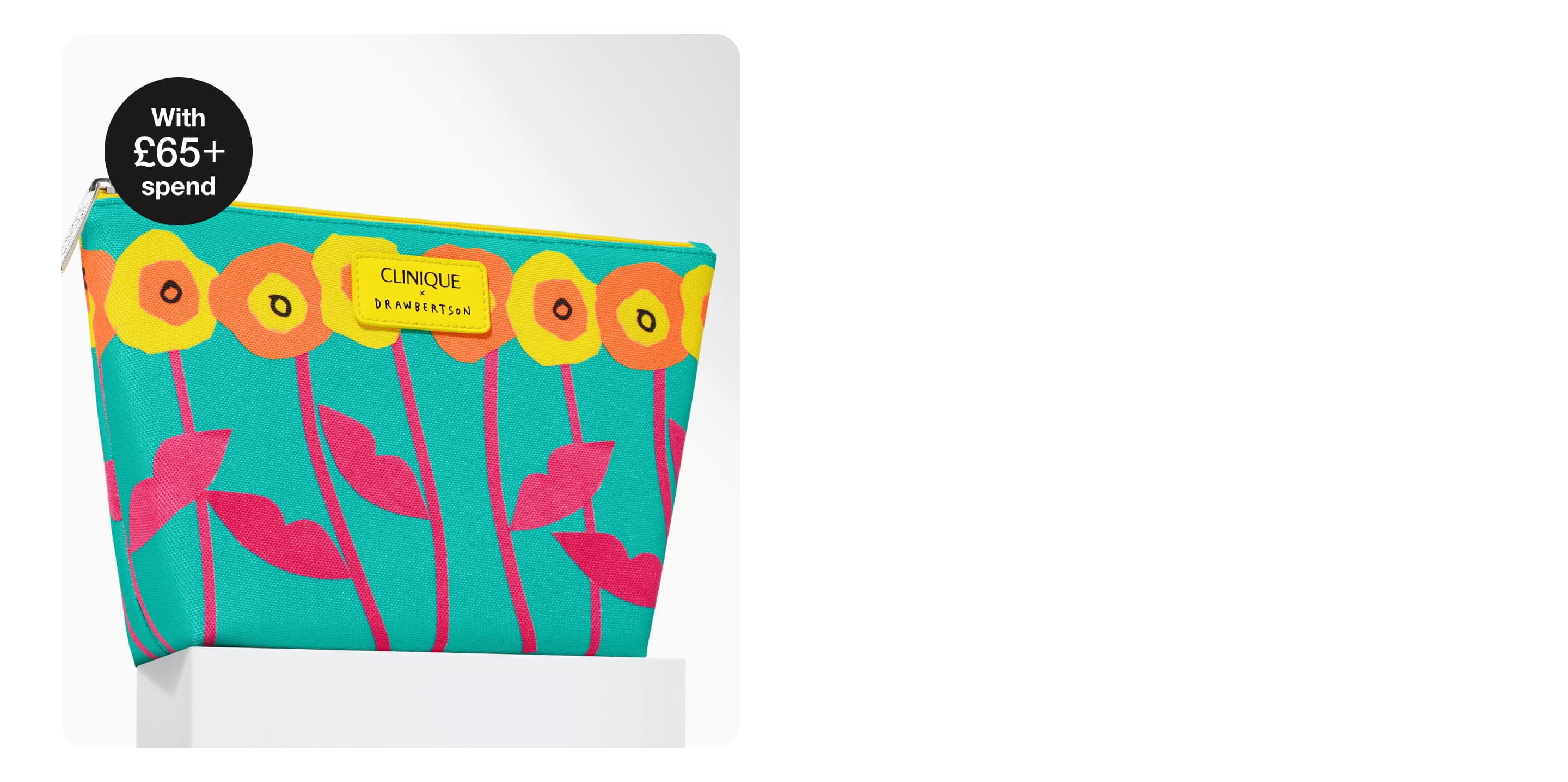 Spend £65 and choose a free makeup bag 