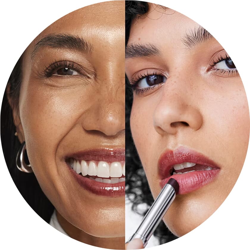 Close-up of lips wearing a deep berry Black Honey shade.