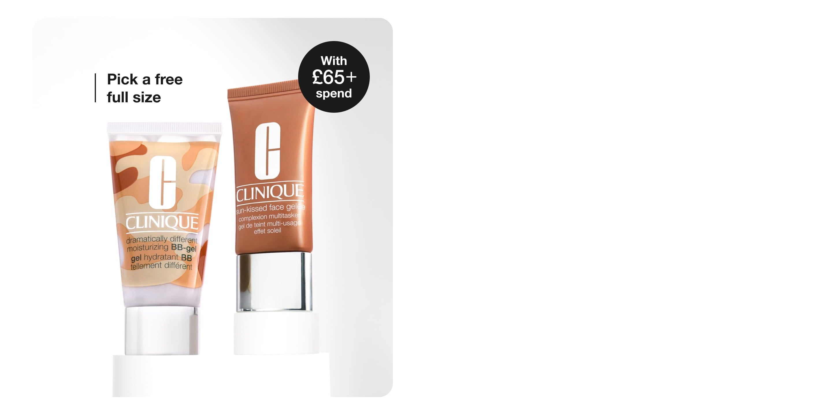 Spend £65 and choose your perfect finish, on us, worth up to £33. 