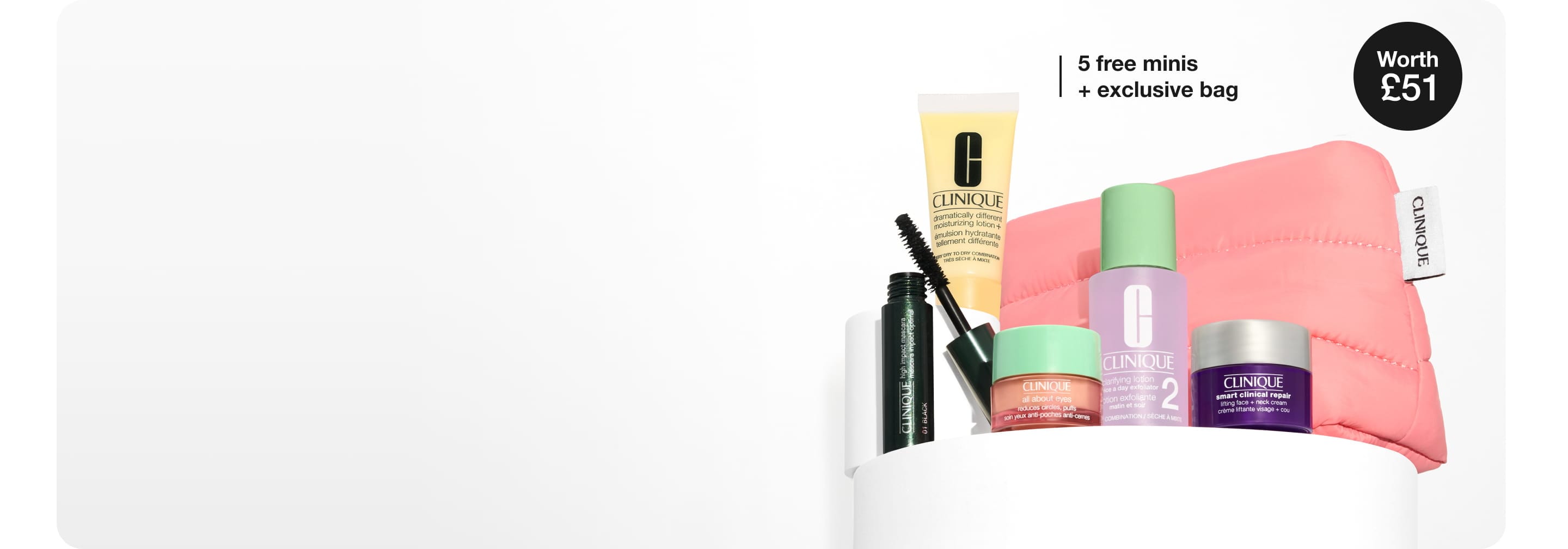 Receive your 6-piece gift when you spend £55+.