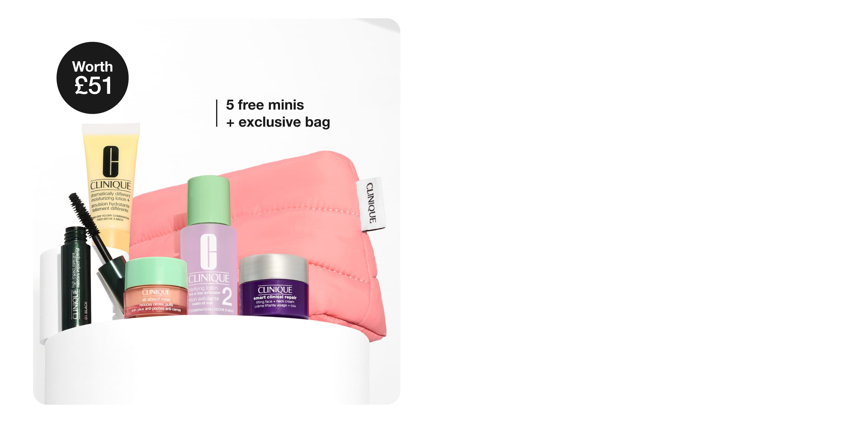 Receive your 6-piece gift when you spend £55+.