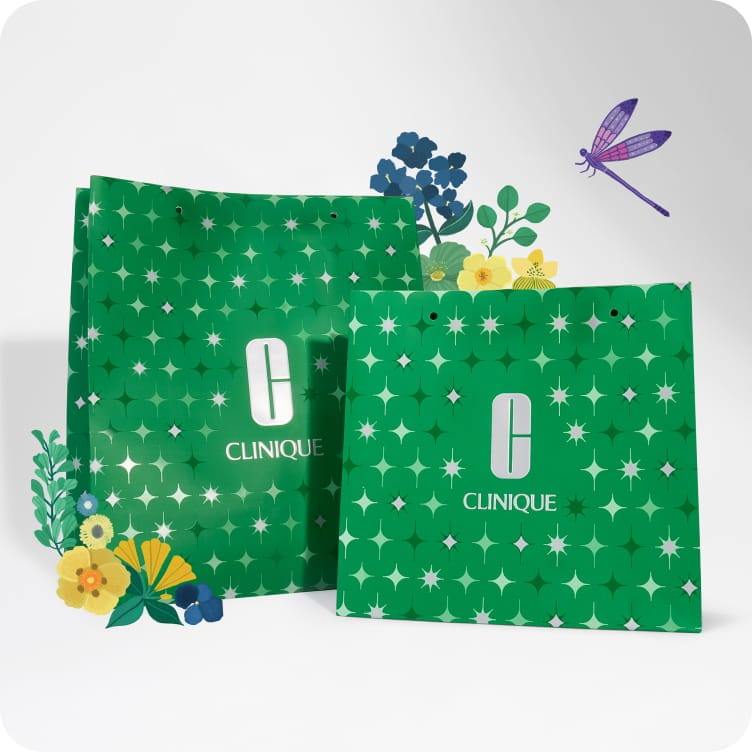 Clinique green gift wrap complimentary 
