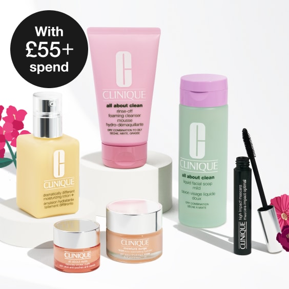 Spend £55 and choose a free full size beauty must-have worth up to £35. 