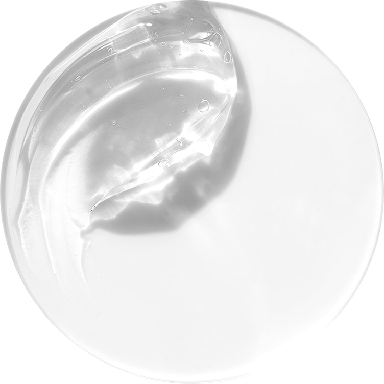 Close up macro shot of hyaluronic acid in dermatologist glass petri dish 