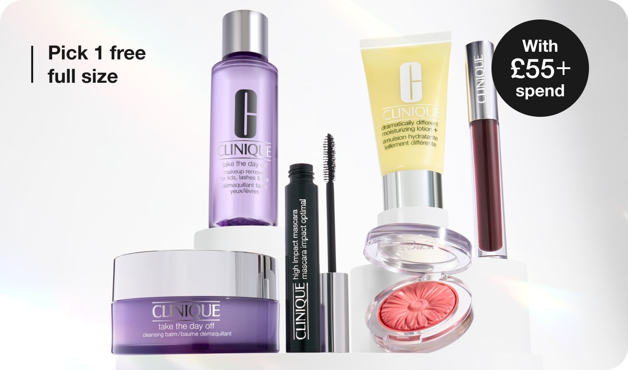 Spend £50 and choose a free full-size cleanser, tailored to your skin type.