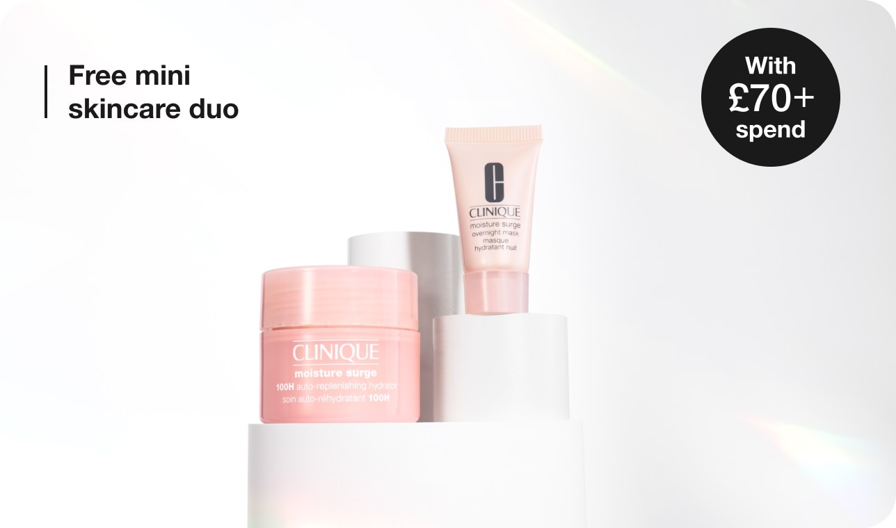 Spend £60 to receive two cleansing minis: Take The Day Off Balm to melt it all away and All About Clean Foaming Cleanse