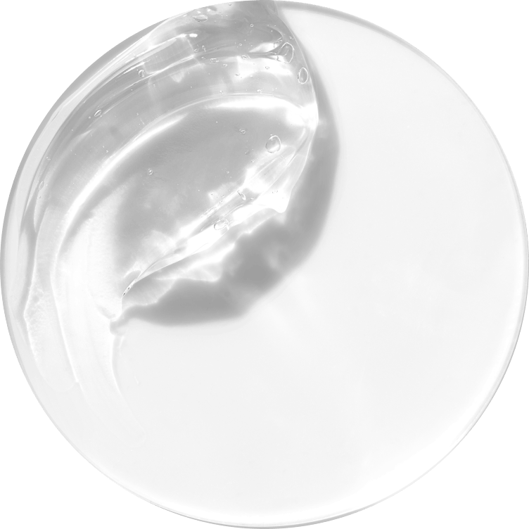 Close up macro shot of hyaluronic acid in dermatologist glass petri dish 