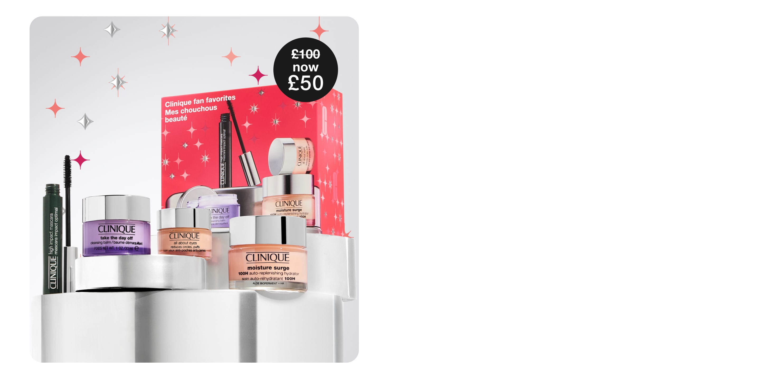 2 skincare minis on grey background