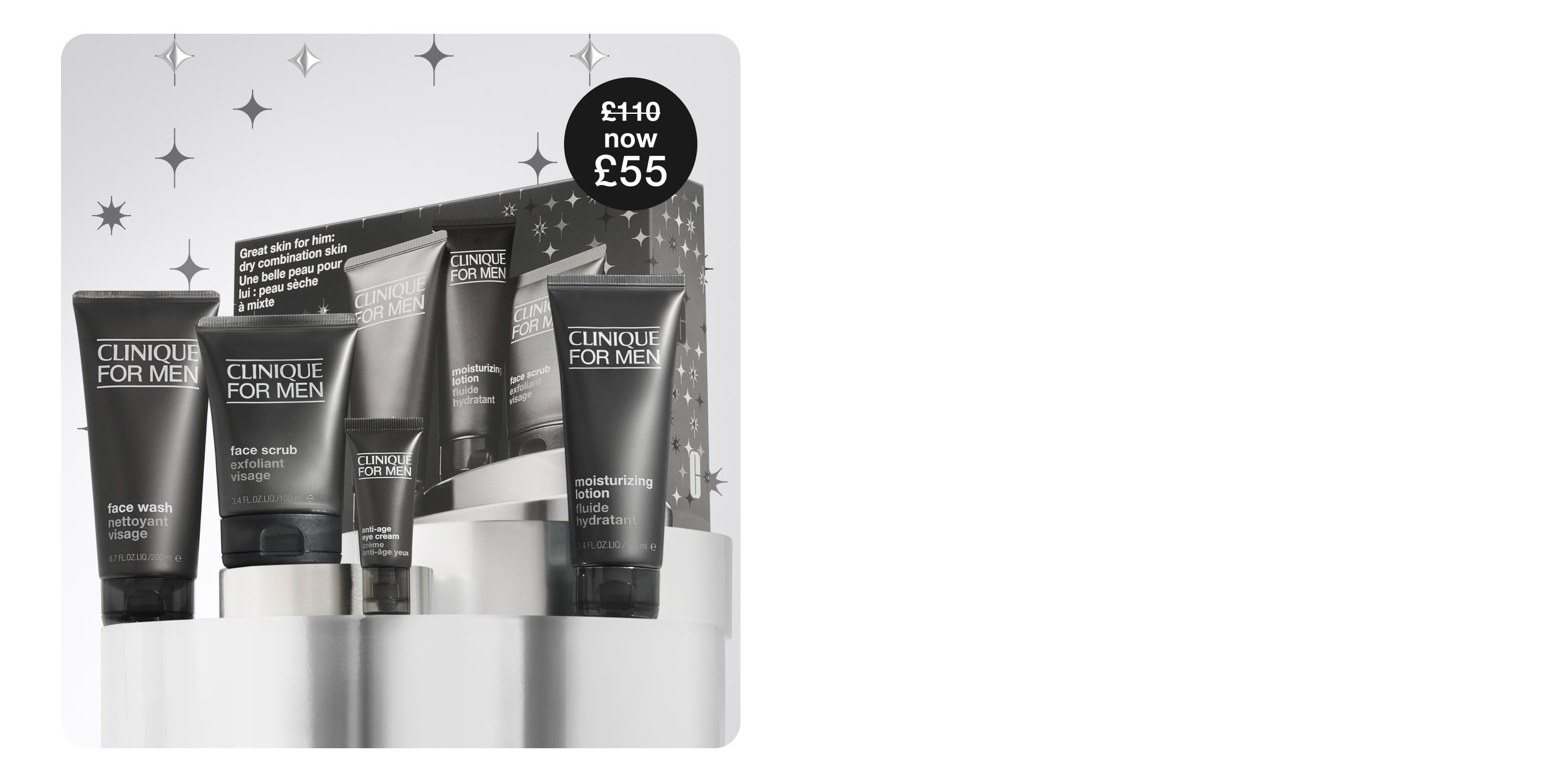 2 skincare minis on grey background