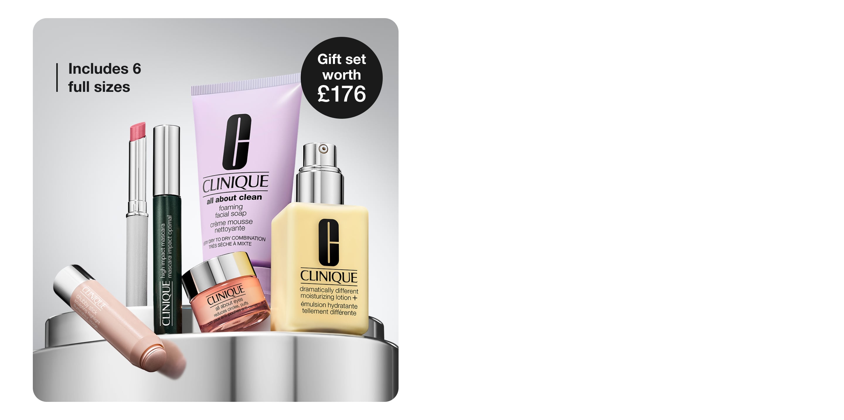 2 skincare minis on grey background