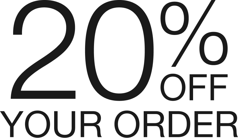 20% off your order