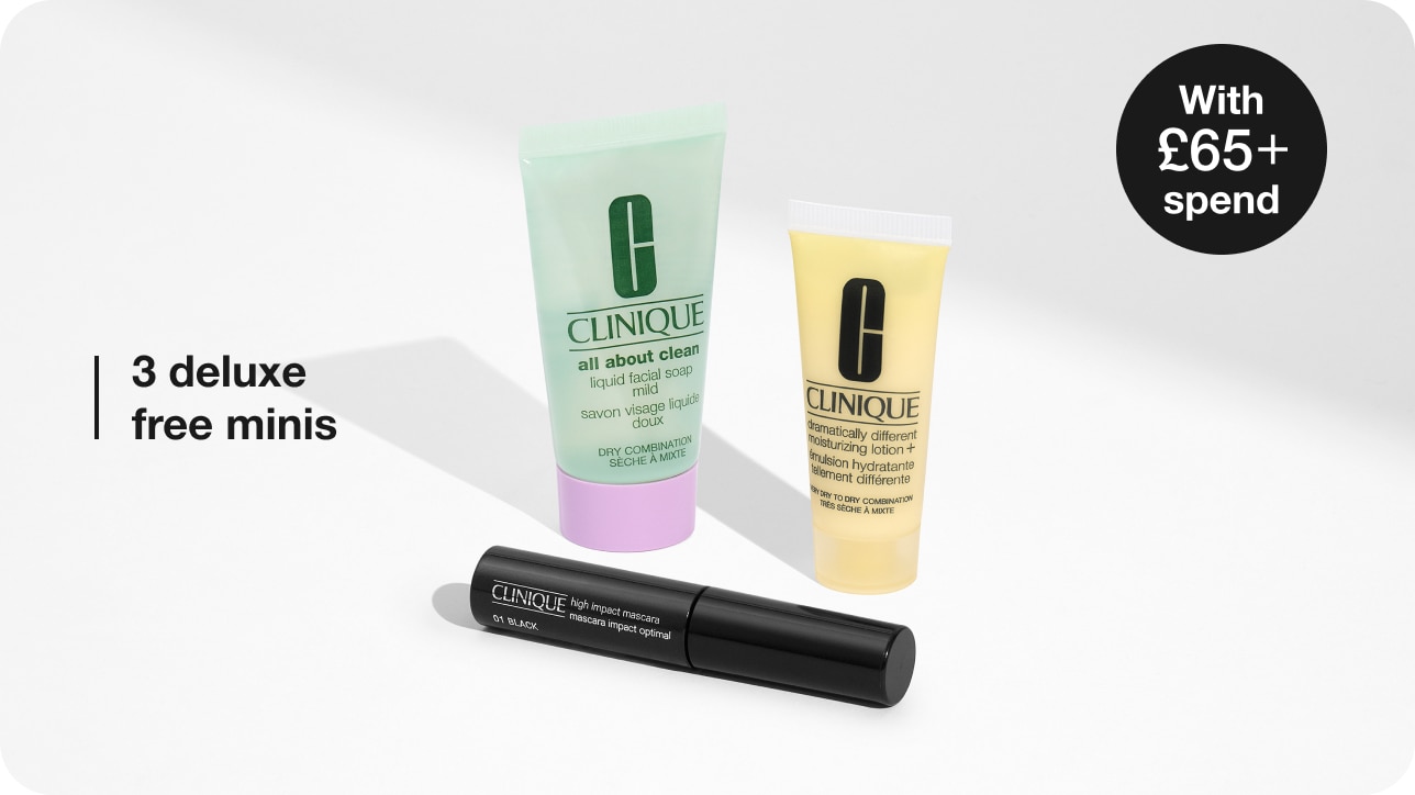 Spend £60 to receive two cleansing minis: Take The Day Off Balm to melt it all away and All About Clean Foaming Cleanse