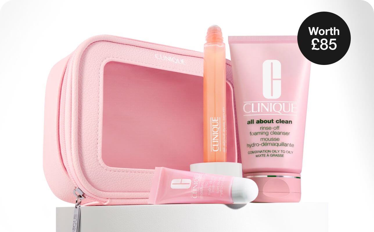 Spend £60 to receive two cleansing minis: Take The Day Off Balm to melt it all away and All About Clean Foaming Cleanse