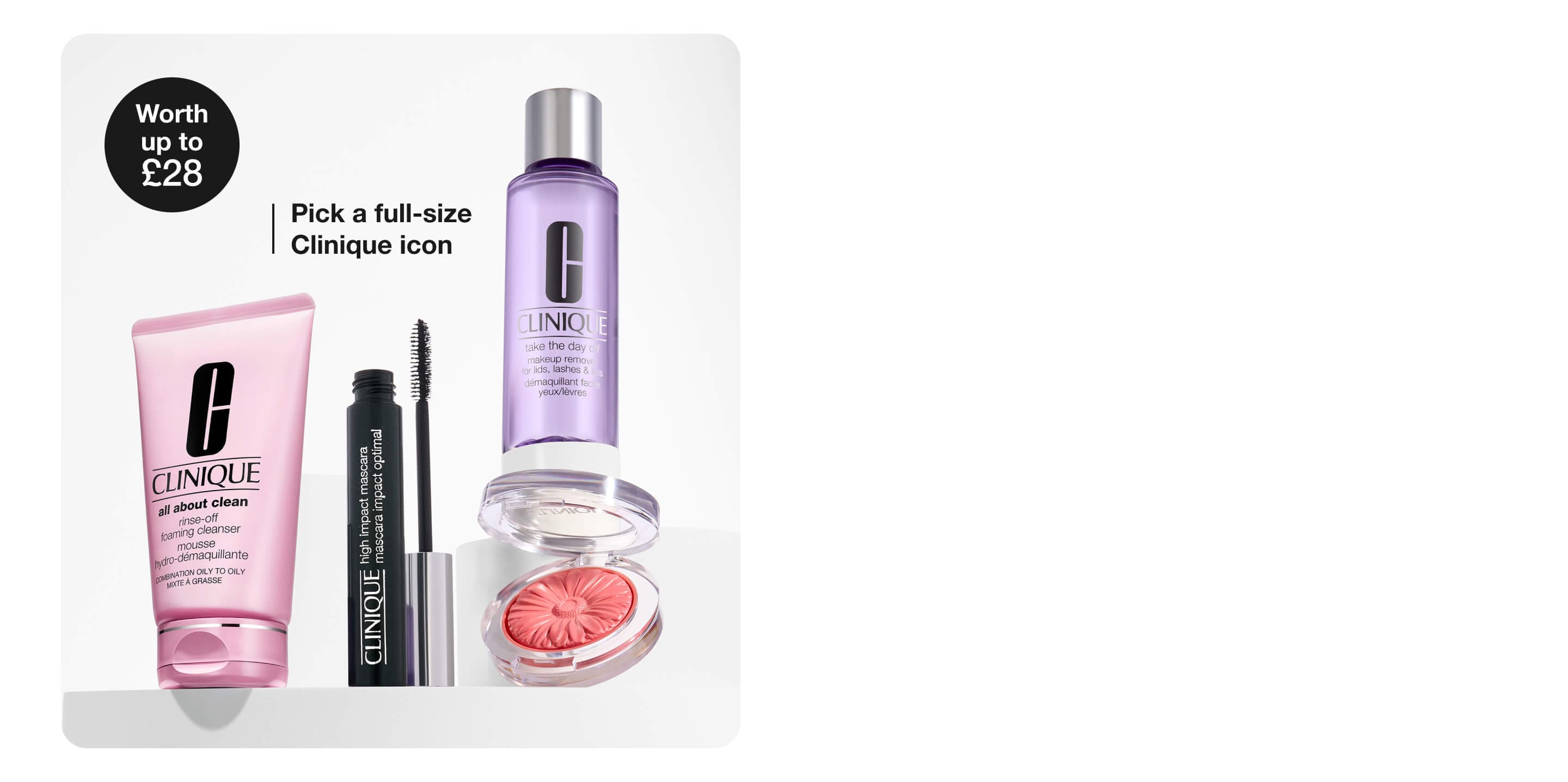 Spend £65 and choose your perfect finish, on us, worth up to £33. 