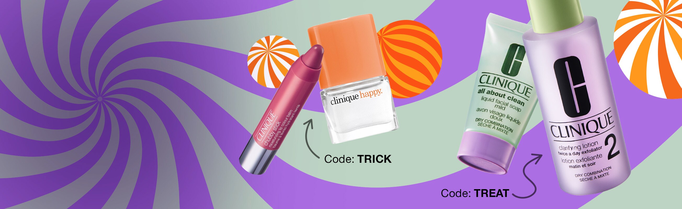 Enter Trick or Treat at checkout for two more free samples when you spend £60+