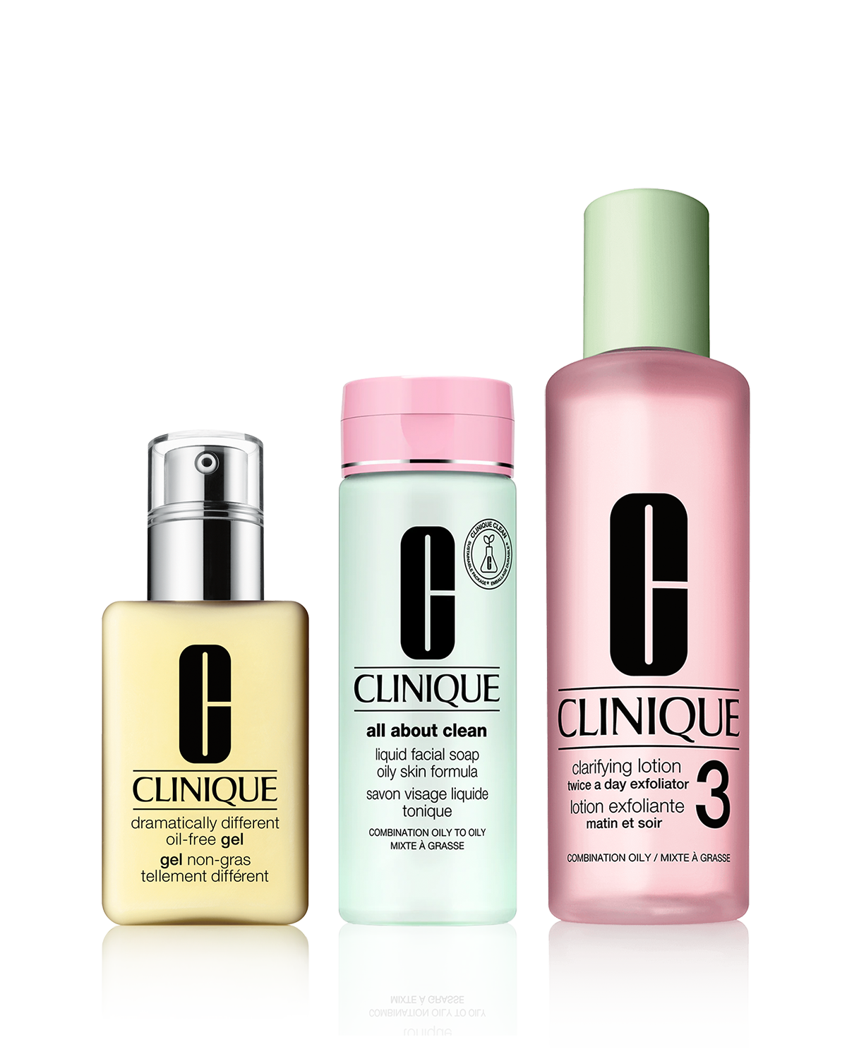 Clinique 3 Step Set для сухой кожи. Clinique Set oily Skin. Clinic 03 флюид. Step skins