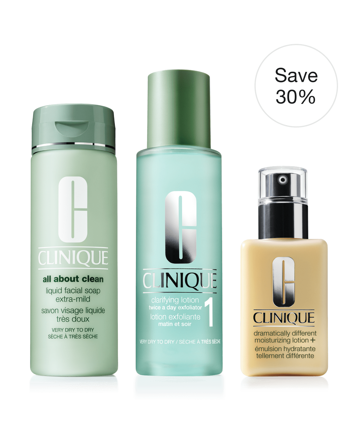 3-Step Routine: Very Dry/Dry Skin<br><s>£85</s> <span style="color: #ba0000;">£59.50</span> at checkout